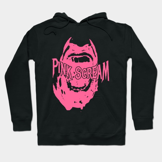 Pink scream Hoodie by Degiab